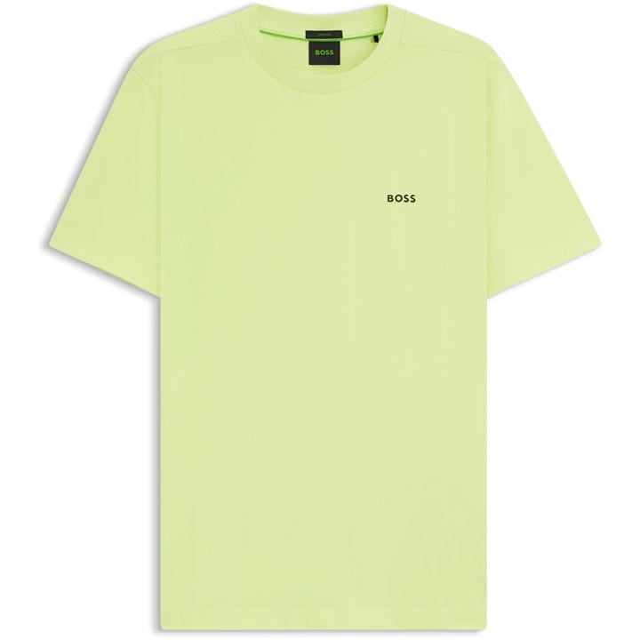 Boss Men's Green T-Shirt With Logo Design Stretch Cotton in Size 2XL, Sports Direct