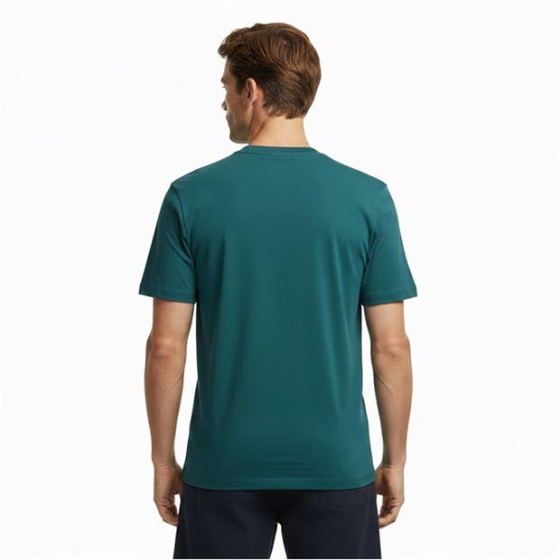 Deep Green 356 - Boss - Mens BOSS GREEN T-Shirt with Logo Design Stretch Cotton