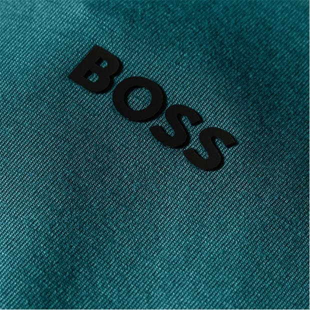 Deep Green 356 - Boss - Mens BOSS GREEN T-Shirt with Logo Design Stretch Cotton