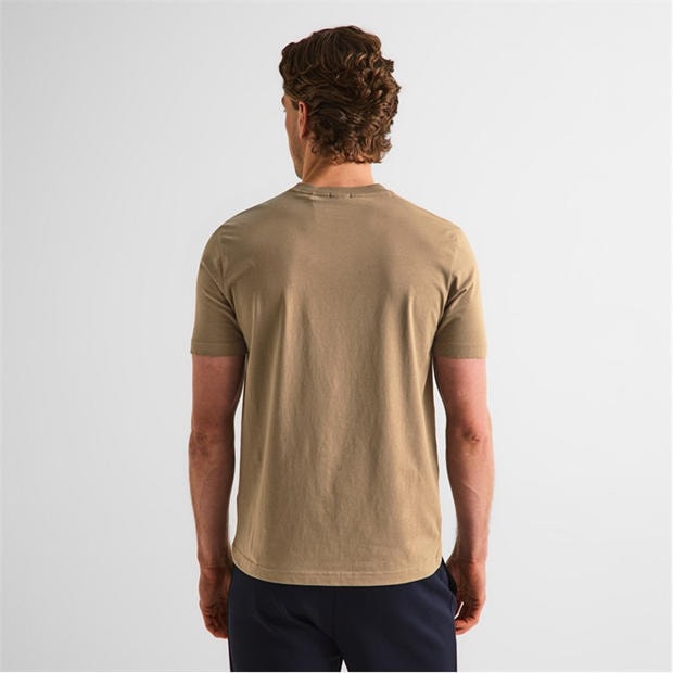 Grey 336 - Boss - Mens BOSS GREEN T-Shirt with Logo Design Stretch Cotton
