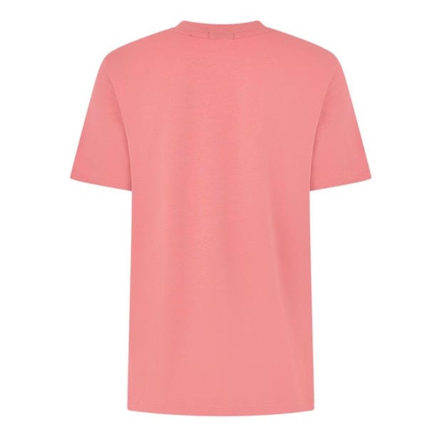 Pink 667 - Boss - Mens BOSS GREEN T-Shirt with Logo Design Stretch Cotton