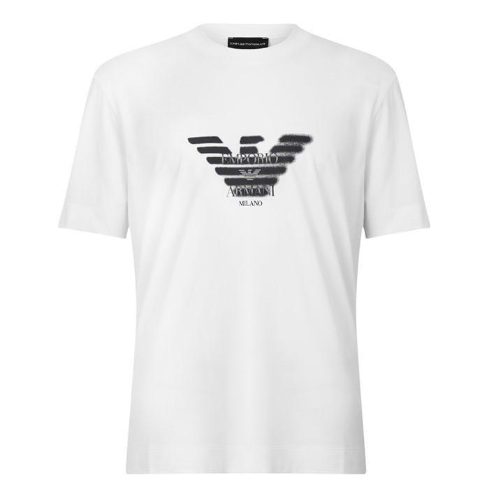 Emporio Armani Men's White T-Shirt in Size XL, Sports Direct