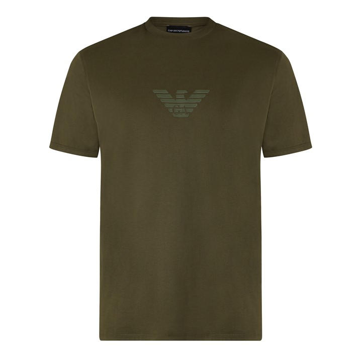 Emporio Armani Men' Green T-Shirt in Size S, Sports Direct