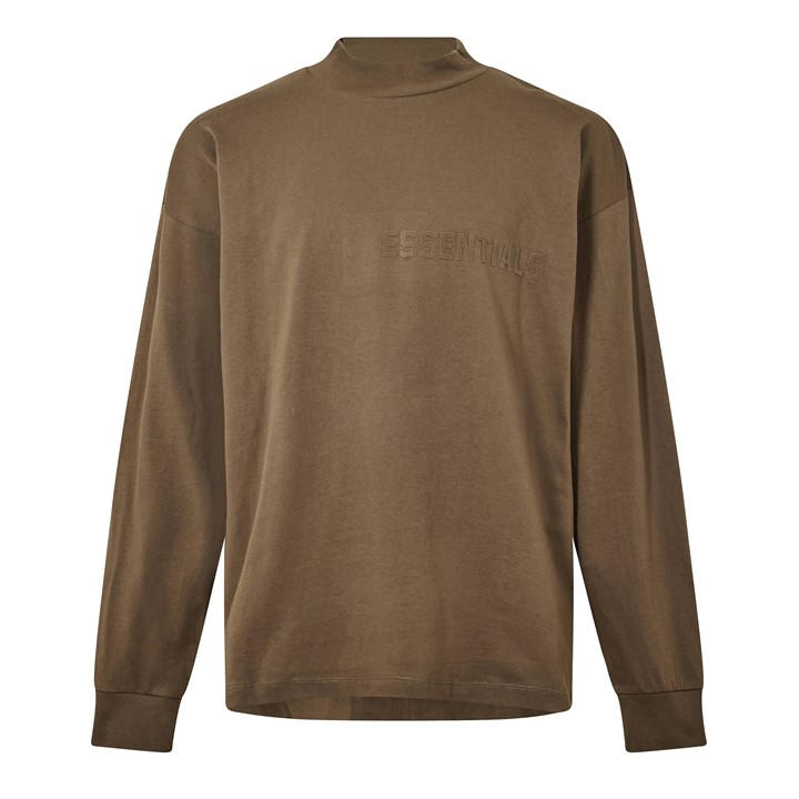 Fear Of God Essentials  Brown  Ls Tee Oversized Fit T-Shirt in Size 2XL, Sports Direct