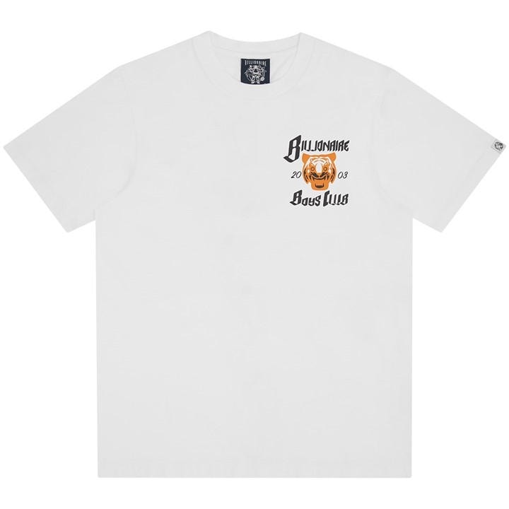 Billionaire Boys Club Men's White Bbc Tiger Logo T Sn64 in Size XL, Sports Direct