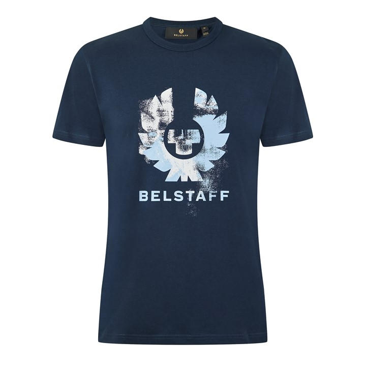 Belstaff Men's Blue Blur Tee Sn64 in Size L, Sports Direct