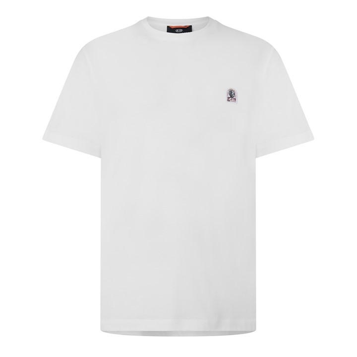 Parajumpers Men's White Para Patch Tee Sn64 in Size 2XL, Sports Direct