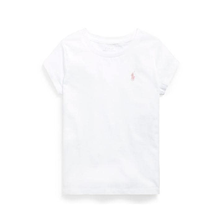 Polo Ralph Lauren Girls White Kids' Classic T-Shirt in Size 13 - 14 Years, Sports Direct