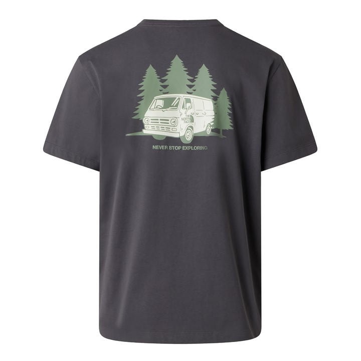 The North Face Men' Grey Tnf Van Life Tee in Size S, Sports Direct