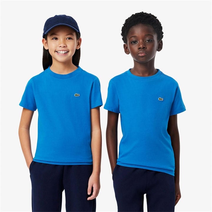 Lacoste Boys Blue ' Regular Fit Basic T-Shirt in Size 9 - 10 Years, Sports Direct