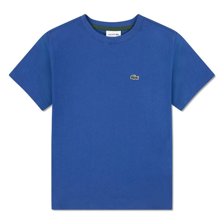 Lacoste Boys Blue ' Regular Fit Basic T-Shirt in Size 9 - 10 Years, Sports Direct