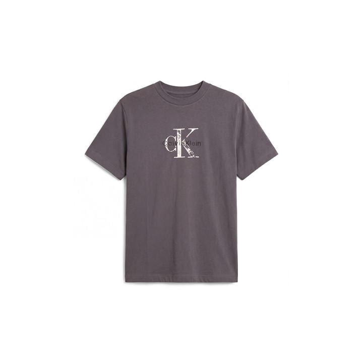 Calvin Klein Jeans 20S Distressed Monologo T-Shirt - Grey - Image 2