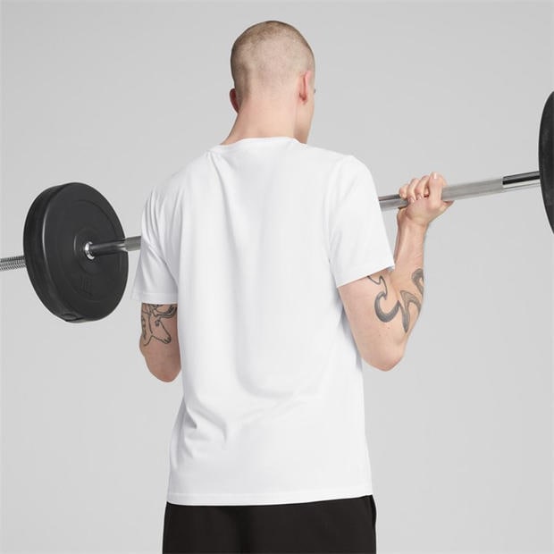 Puma White - Puma - Puma M Tad Essentials Solid Cat Tee (Lc S T-Shirt Mens