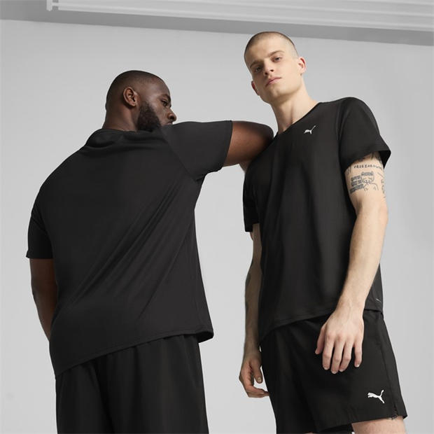 Puma Black - Puma - Puma M Tad Essentials Solid Cat Tee (Lc S T-Shirt Mens