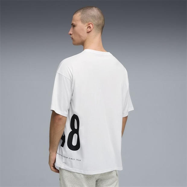 Puma White - Puma - Men's Graphic Oversized T-Shirt