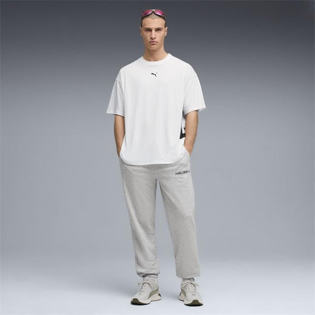 Puma White - Puma - Men's Graphic Oversized T-Shirt