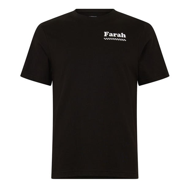 Black 010 - Farah - Men's Brent Graph T-Shirt