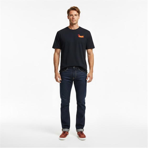 True Navy  412 - Farah - Men's Rayners GraphT T-Shirt