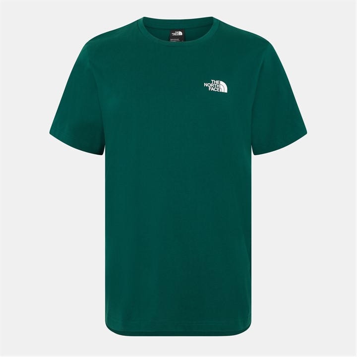 The North Face Men' Green Regular Fit Simple Dome T-Shirt in Size S, Sports Direct