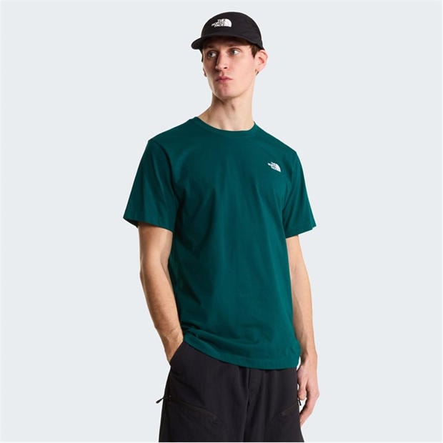 Pacific Teal - The North Face - Regular Fit Simple Dome T-Shirt Mens
