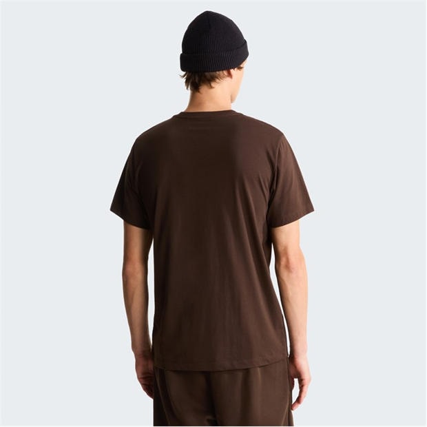 Dark Chestnut - The North Face - Regular Fit Simple Dome T-Shirt Mens