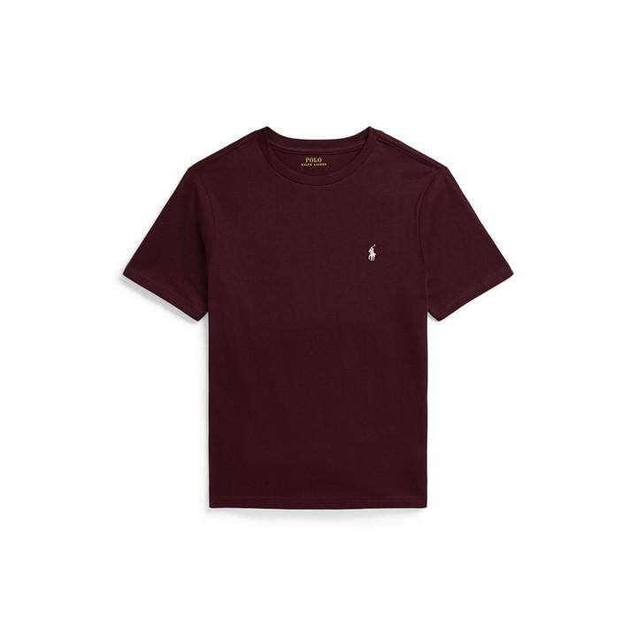 Polo Ralph Lauren Boys Red Kids' Custom T-Shirt in Size 8 - 9 Years, Sports Direct