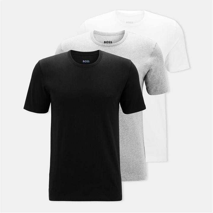 Boss Men's White Bodywear 3 Pack Premium Cotton T-Shirts - Crew Neck in Size XL, Sports Direct