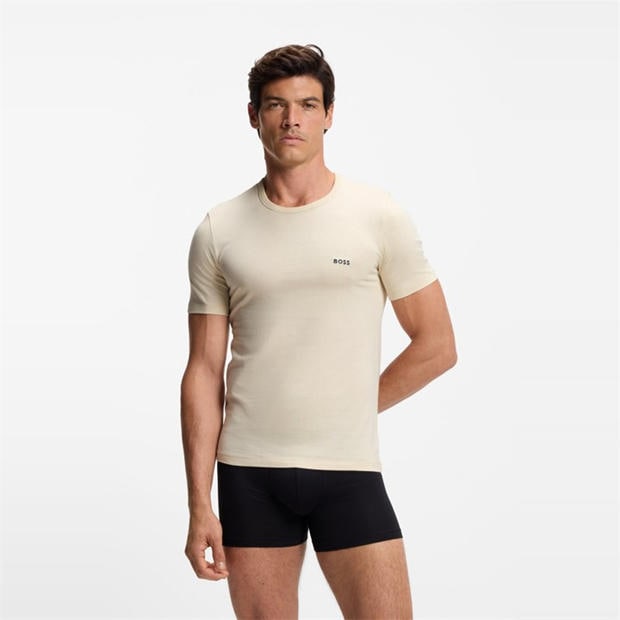 Open Misc - Boss - Mens BOSS Bodywear 3 Pack Premium Cotton T-Shirts - Crew Neck