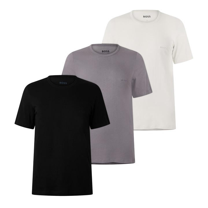 Boss Men's  Bodywear 3 Pack Premium Cotton T-Shirts - Crew Neck in Size L, Sports Direct