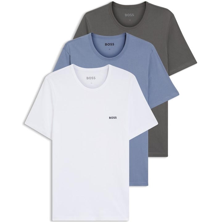 Boss Men's  Bodywear 3 Pack Premium Cotton T-Shirts - Crew Neck in Size 2XL, Sports Direct
