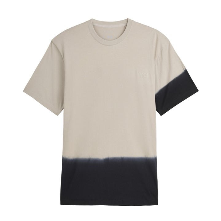 Y3 Men's Beige Dip Short Sleeve T-Shirt in Size L, Sports Direct
