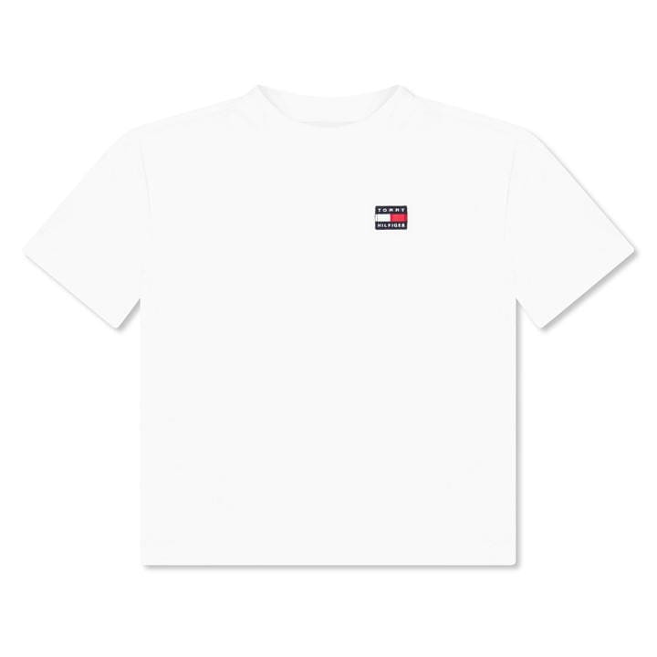 Tommy Hilfiger Boys White Kids' Heritage Flag T-Shirt in Size 5 - 6 Years, Sports Direct