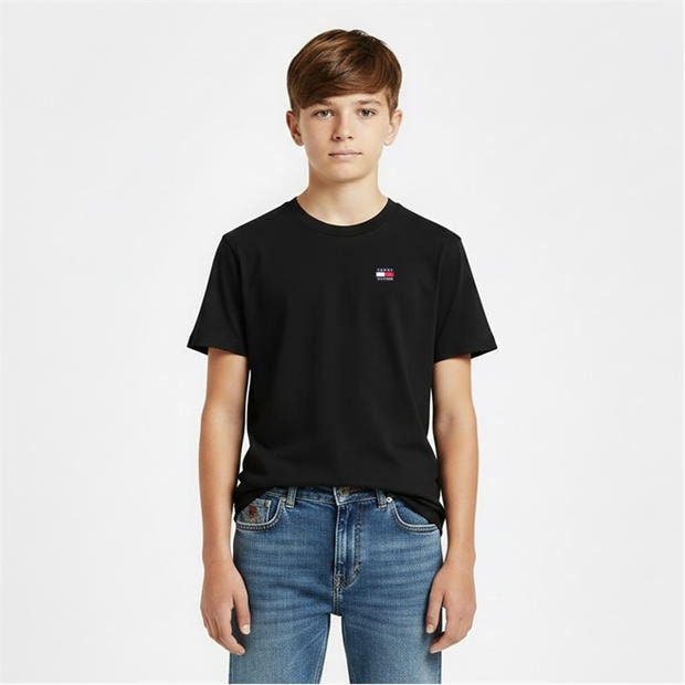 Black - Tommy Hilfiger - Kids' Heritage Flag T-Shirt