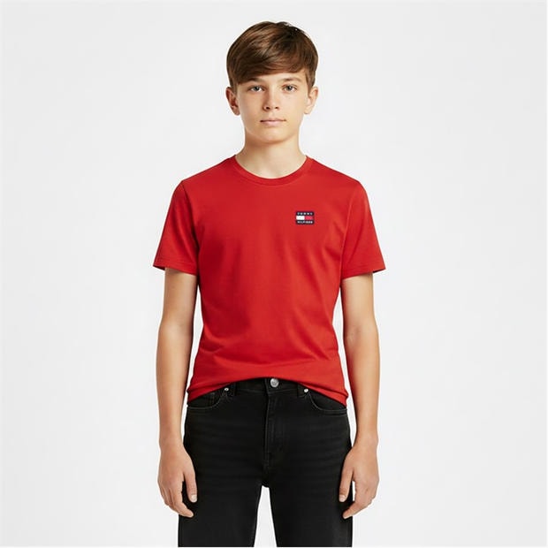 Primary Red - Tommy Hilfiger - Kids' Heritage Flag T-Shirt