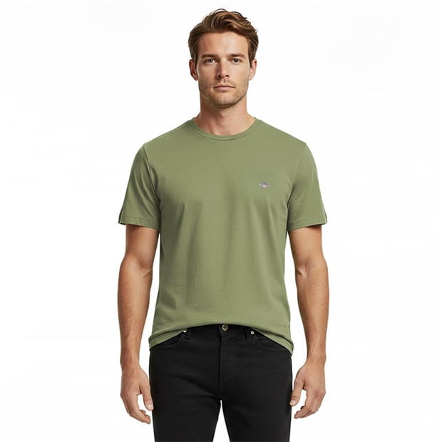 Herb Green 379 - Gant - Regular Fit Shield T-Shirt