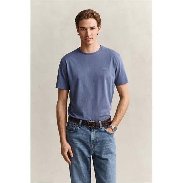 Blue H 476 - Gant - Regular Fit Shield T-Shirt