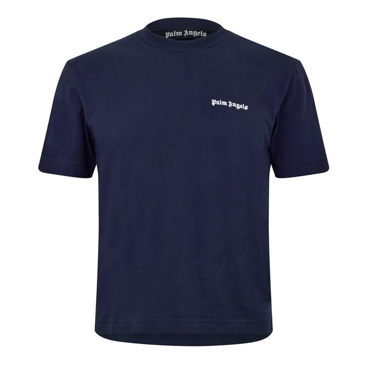 Palm Angels Men's Blue Logo T-Shirt in Size XS, Sports Direct