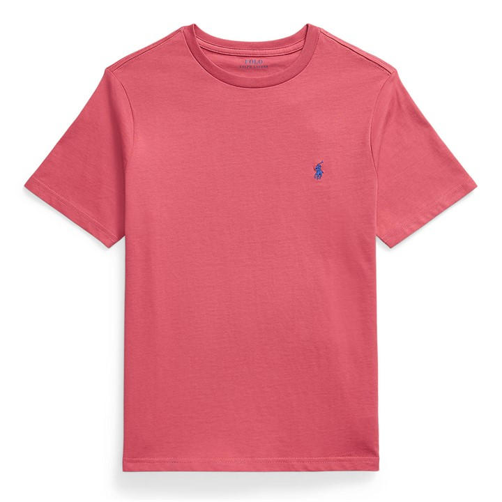 Polo Ralph Lauren Boys Red ' Regular Fit Short Sleeve T-Shirt in Size 0 - 2 Years, Sports Direct