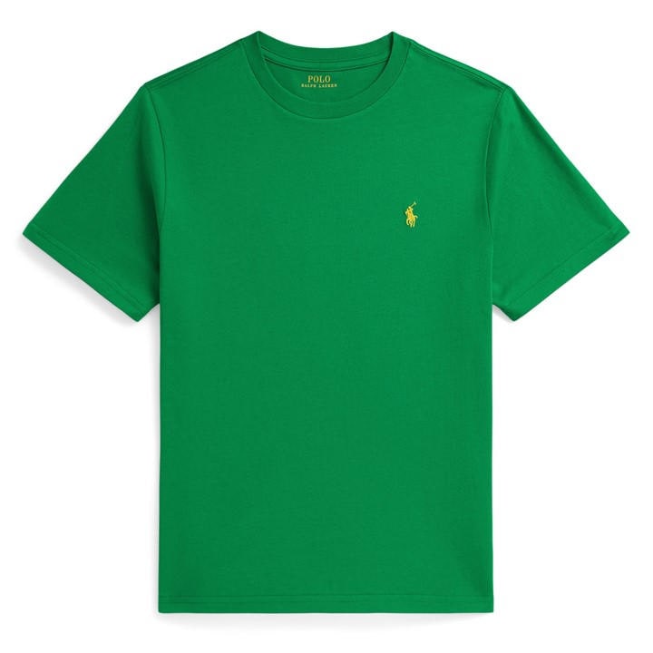 Polo Ralph Lauren Boys Green ' Regular Fit Short Sleeve T-Shirt in Size 0 - 2 Years, Sports Direct