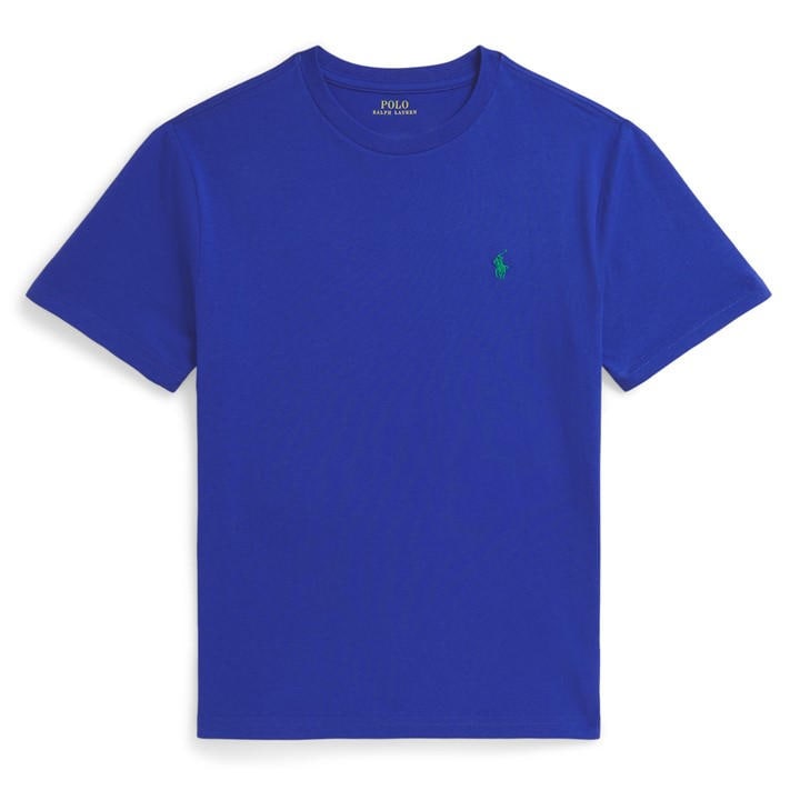 Polo Ralph Lauren Boys Blue ' Regular Fit Short Sleeve T-Shirt in Size 0 - 2 Years, Sports Direct