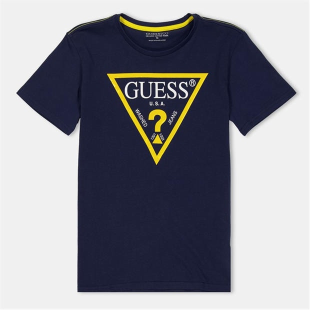 Navy Yel DEKB - Guess - Logo T Shirt