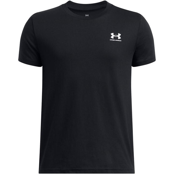 Under Armour Boys Black Ua Sportstyle Short Sleeve in Size 13 - 14 Years, Sports Direct