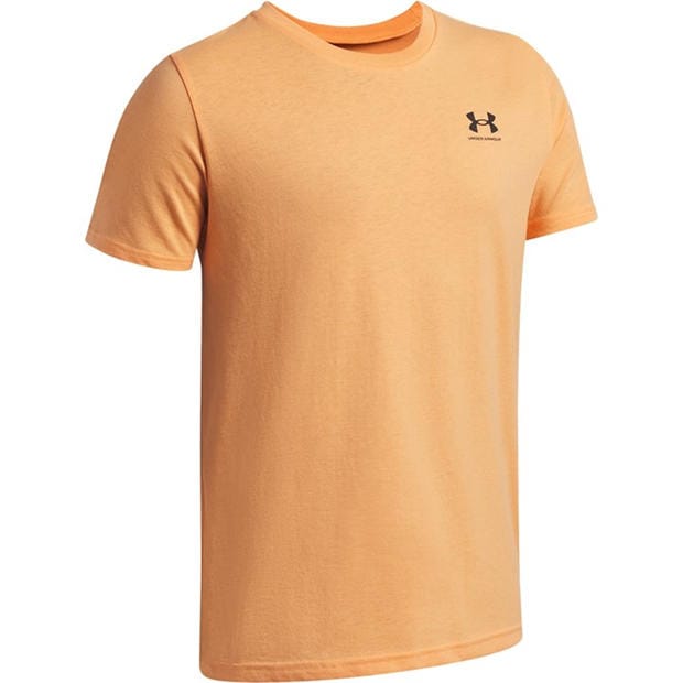 Orange/Black - Under Armour - UA Sportstyle Boys Short Sleeve