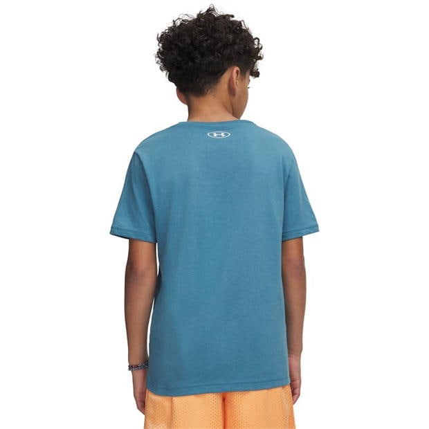 Boun Blue/White - Under Armour - UA Sportstyle Boys Short Sleeve