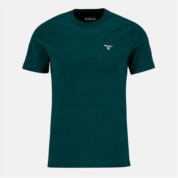 Barbour Men's Green Essentials Sports T-Shirt in Size L, Sports Direct