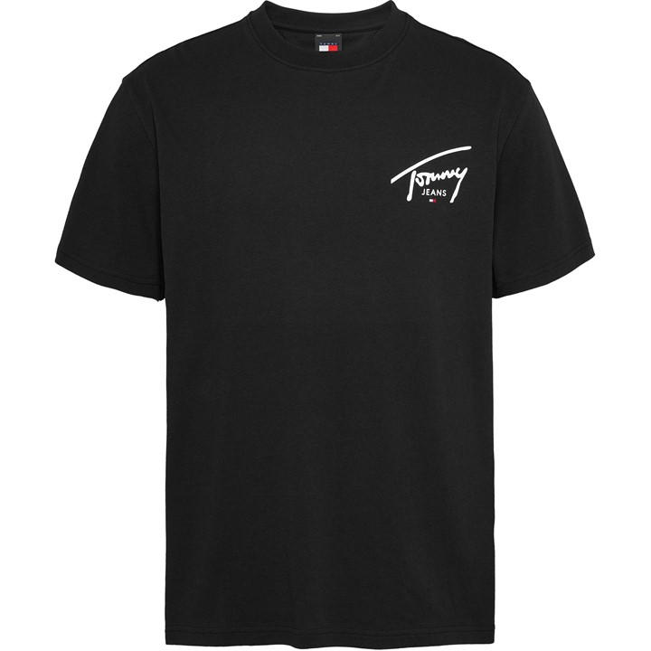 Tommy Jeans Tommy Jeans Tjm Reg Signature Print Tee Ext - Black