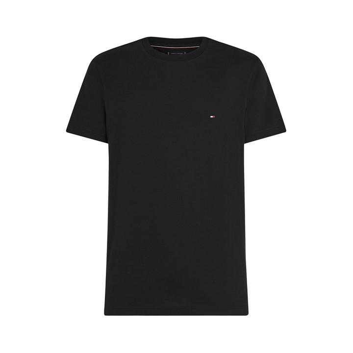 Tommy Hilfiger Men's Black Short-Sleeved T-Shirt in Size M, Sports Direct