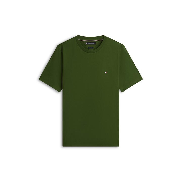 Tommy Hilfiger Men's Green Short-Sleeved T-Shirt in Size M, Sports Direct
