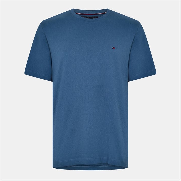 Tommy Hilfiger Men's Blue Short-Sleeved T-Shirt in Size L, Sports Direct