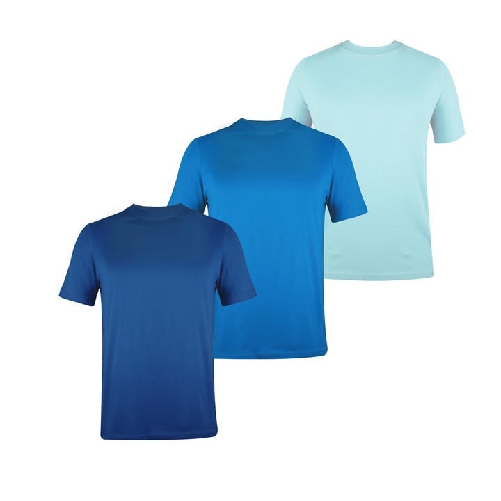 Donnay Men's Blue 3 Pack T Shirts in Size L, Sports Direct